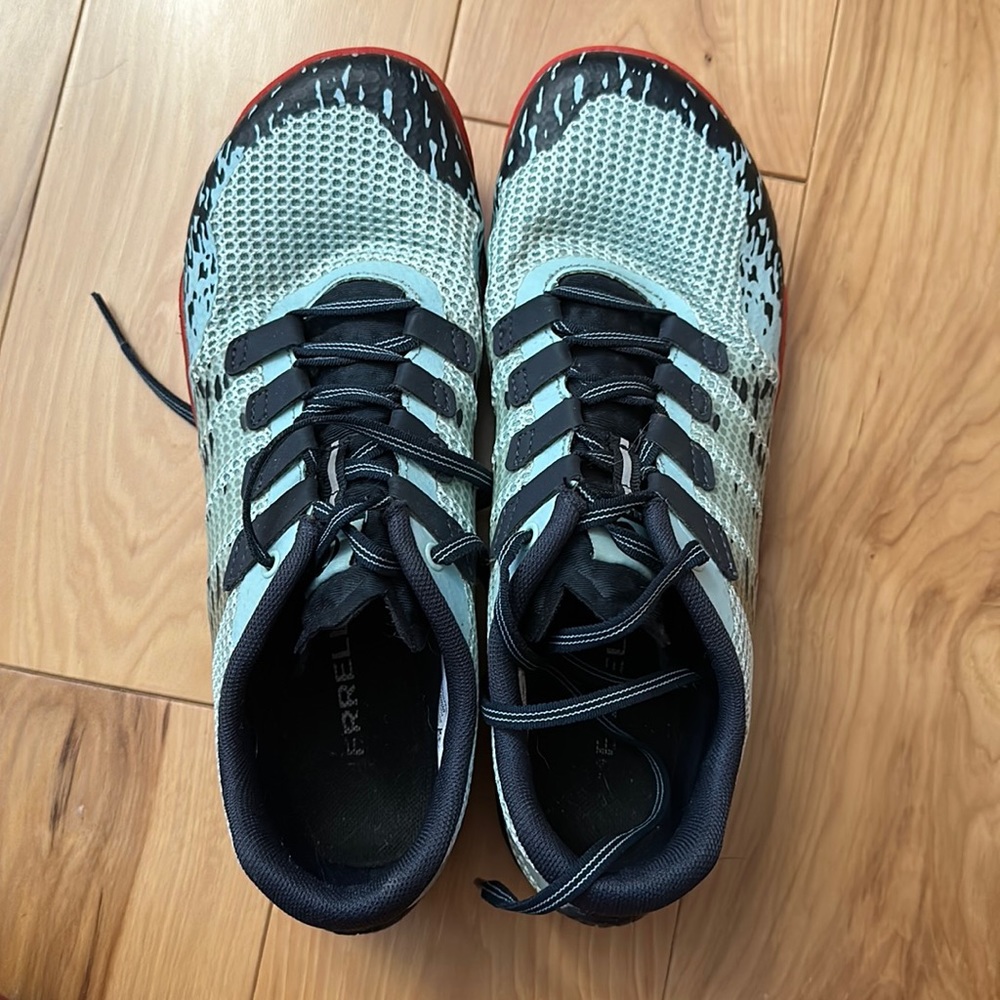 Merrell barefoot trail runners with Vibram sole